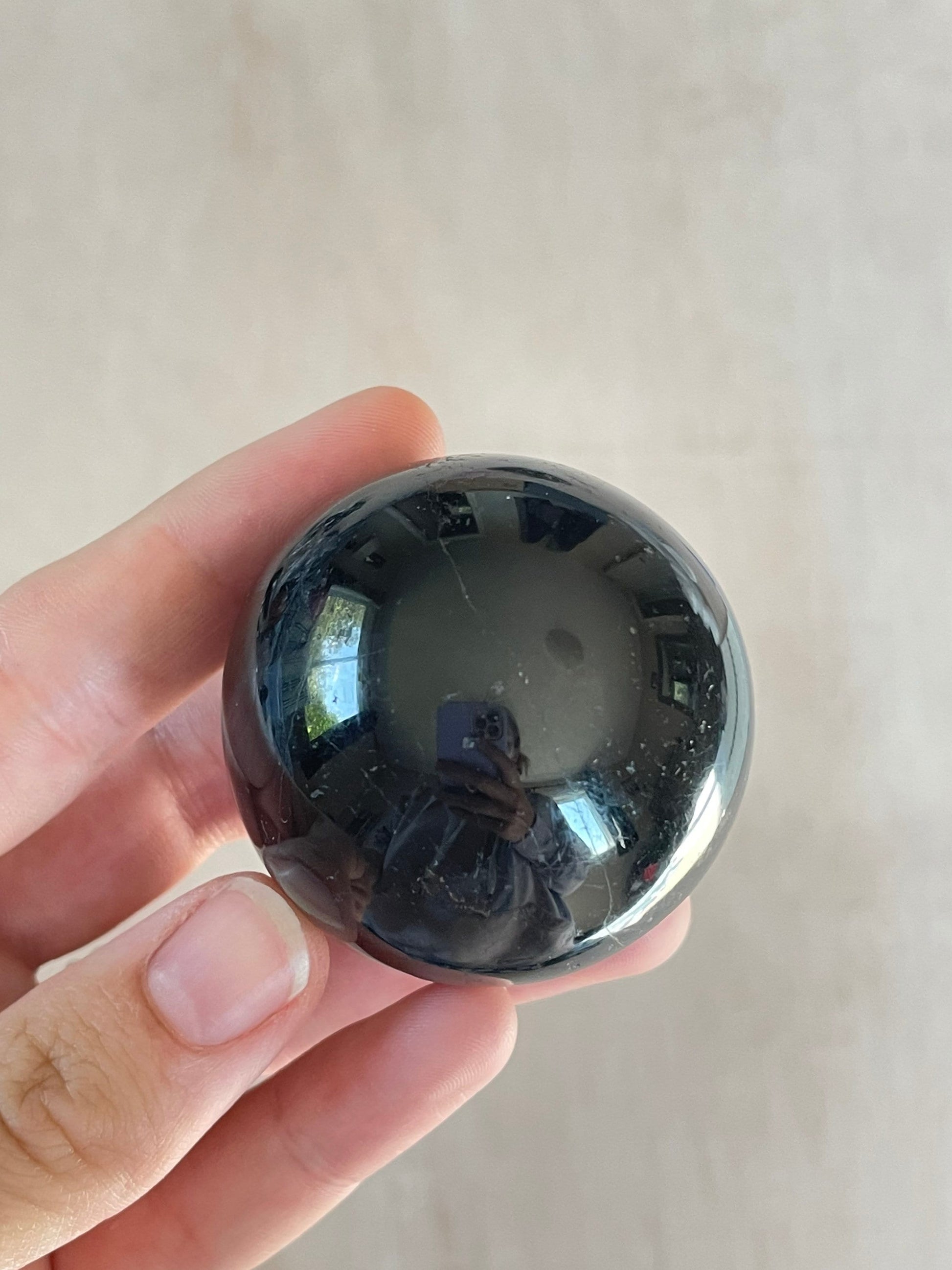 Black Tourmaline Sphere 