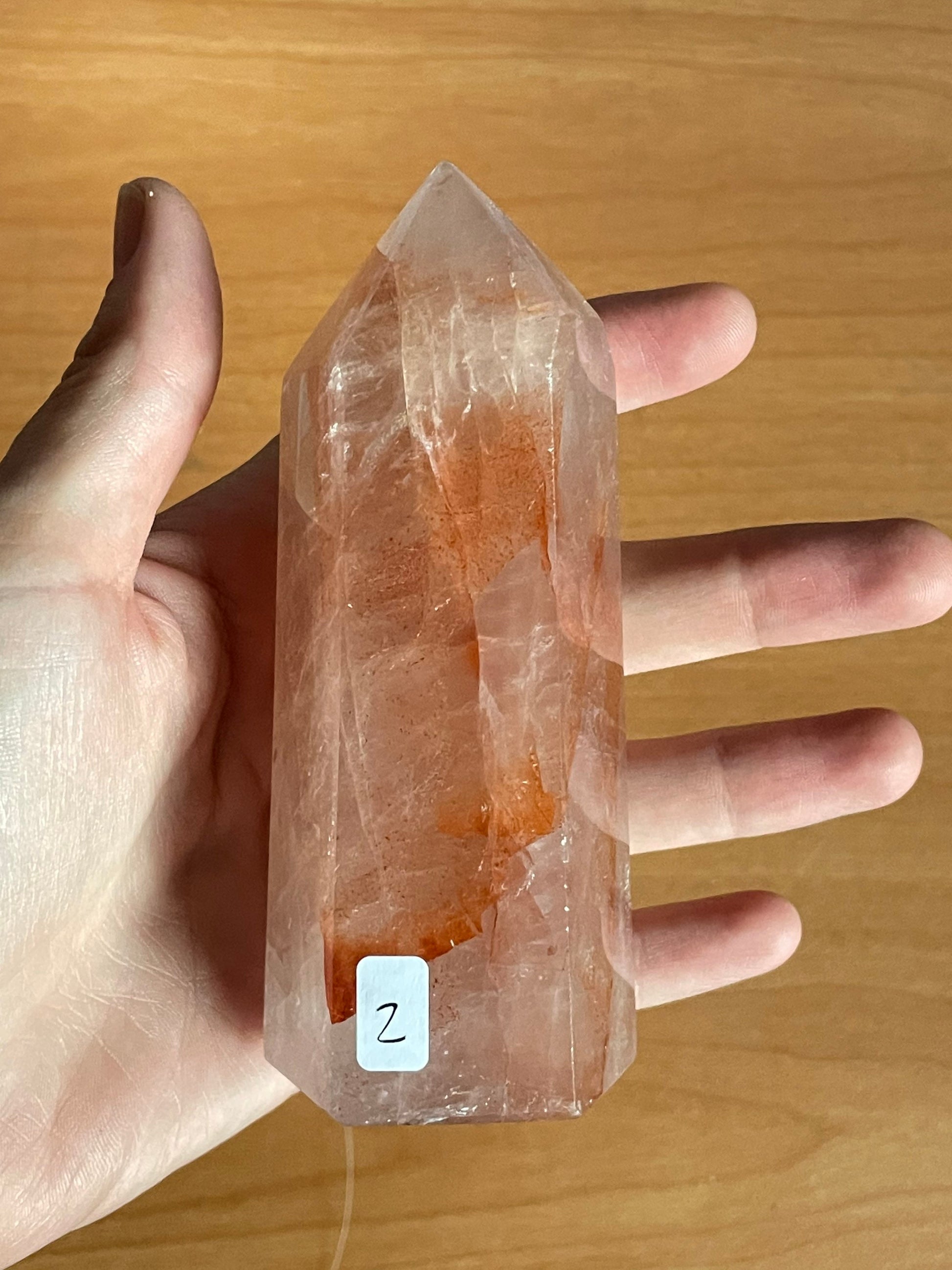 Red Hematoid Quartz Tower 