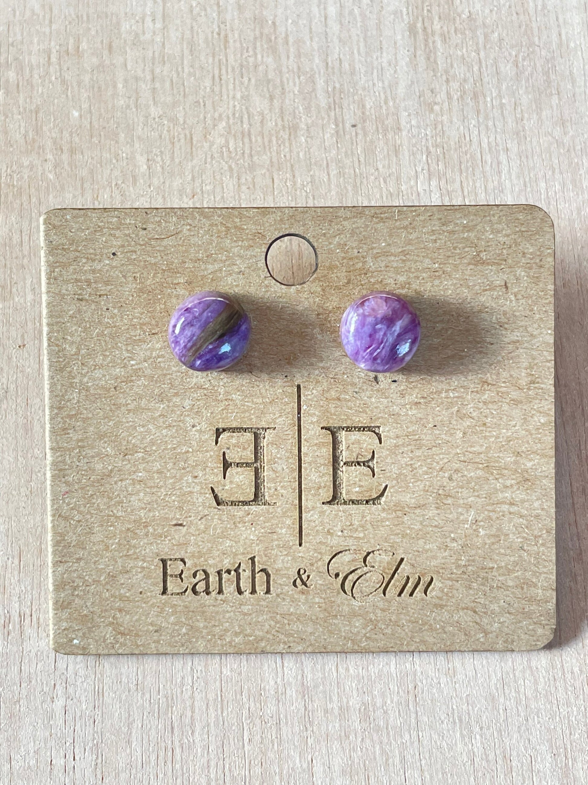 Charoite Studs 