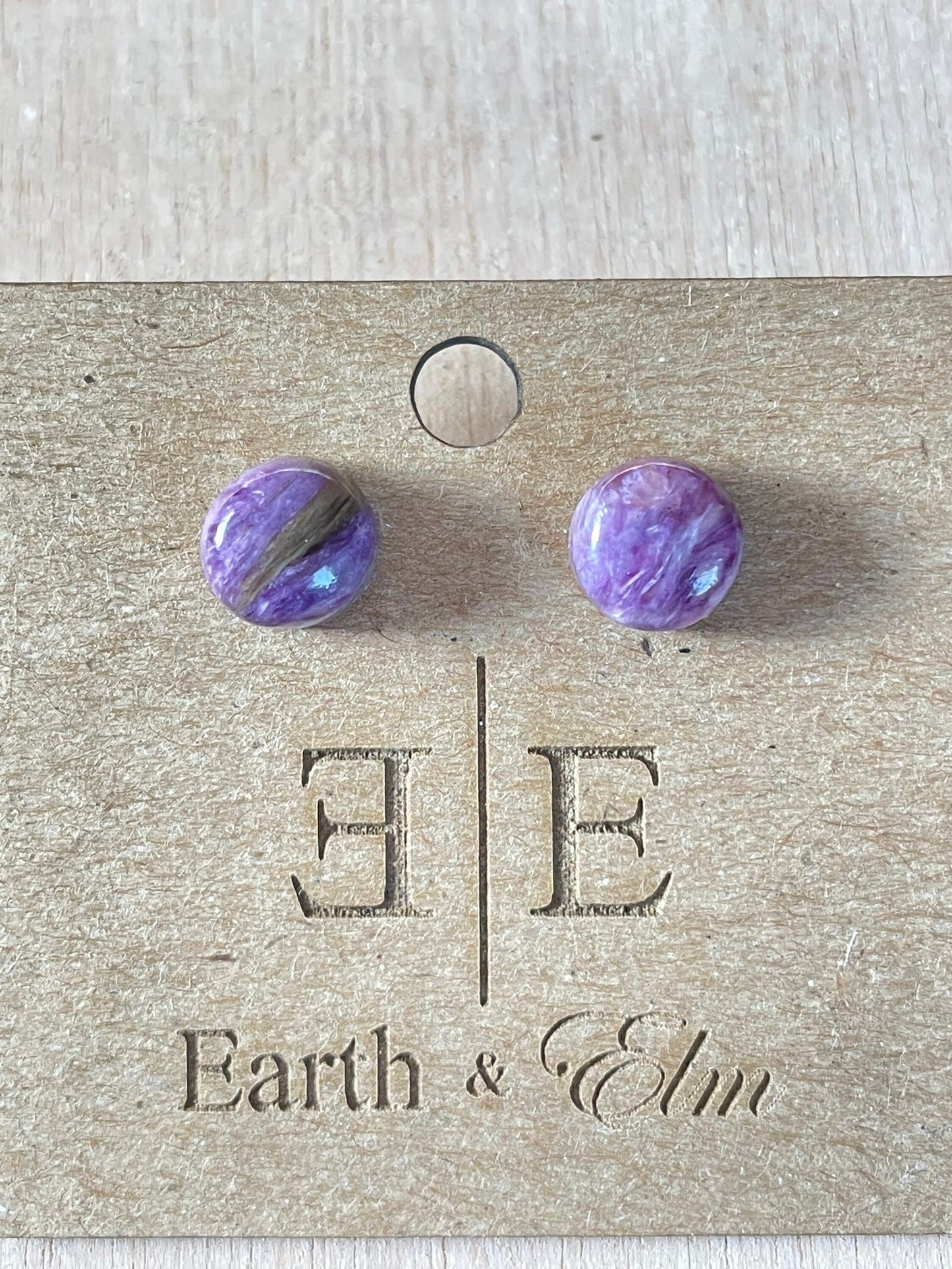 Charoite Studs 