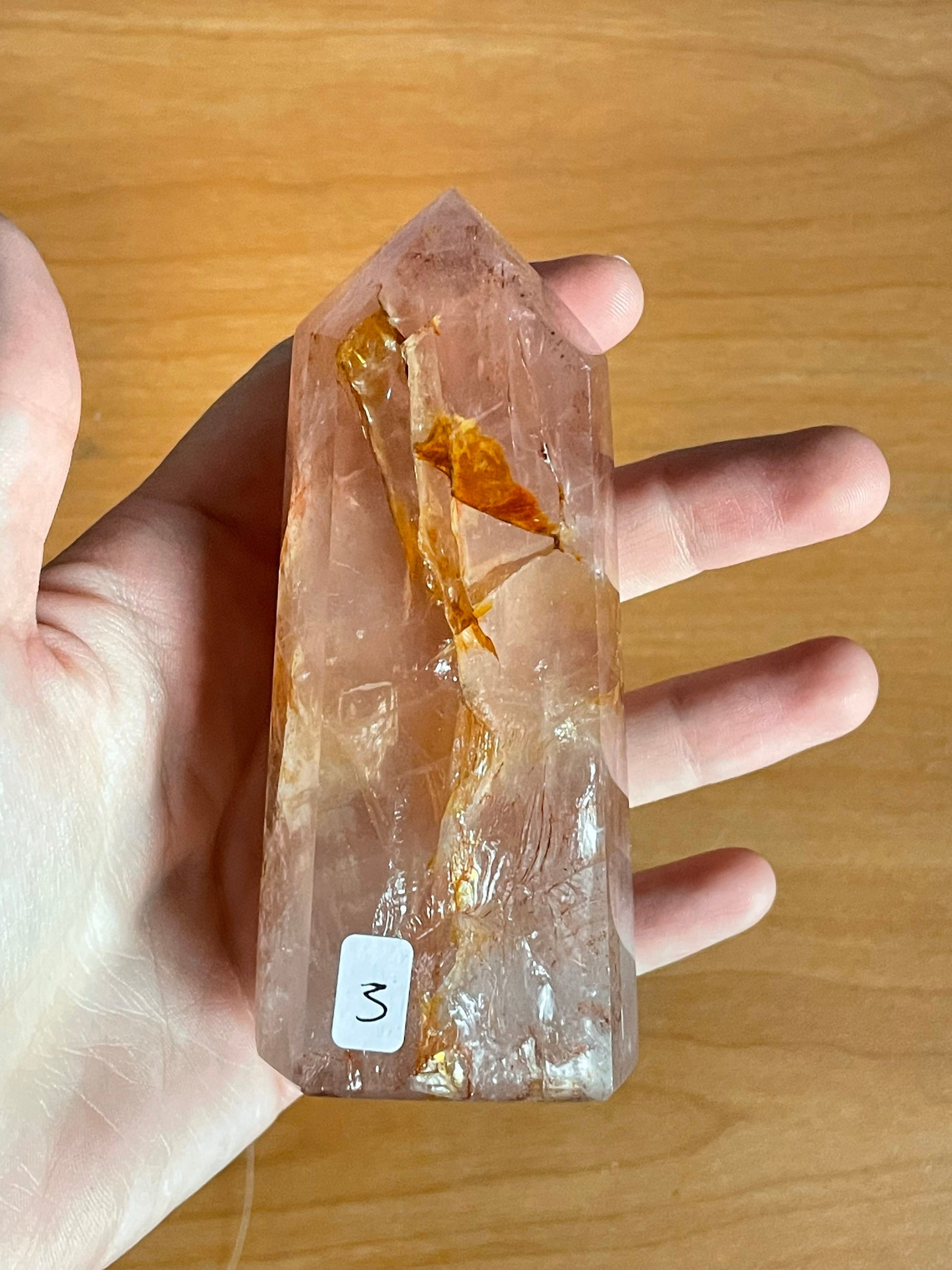 Red Hematoid Quartz Tower 