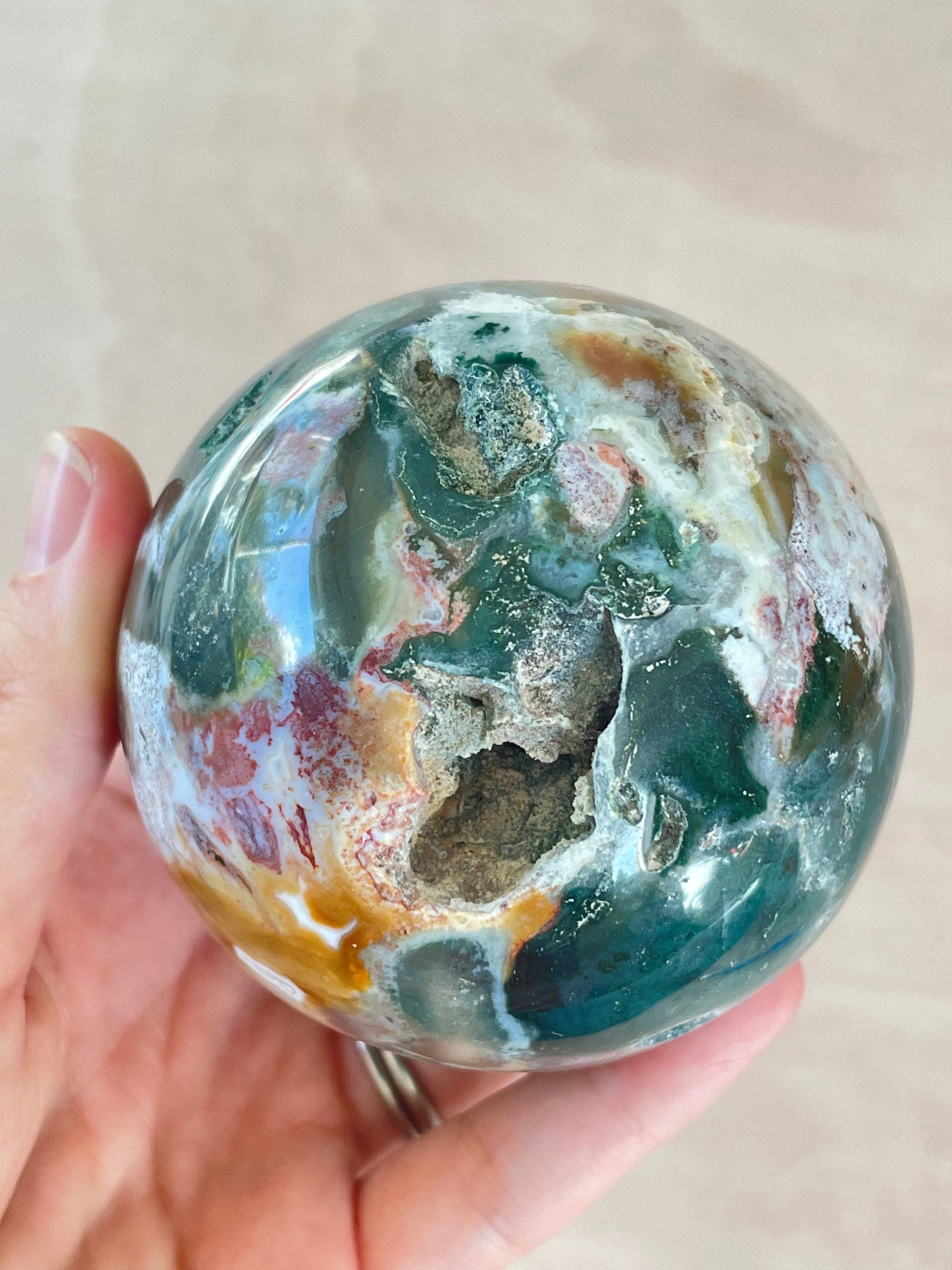 Ocean Jasper Sphere 