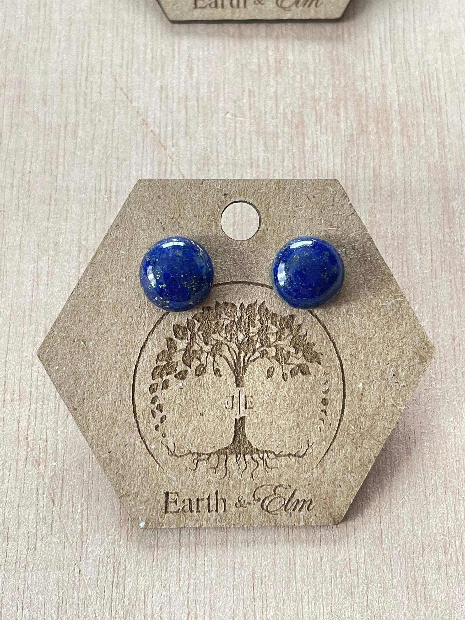 Lapis Lazuli Studs | Lapis Lazuli Earrings | 8mm Studs | Gemstone Earrings