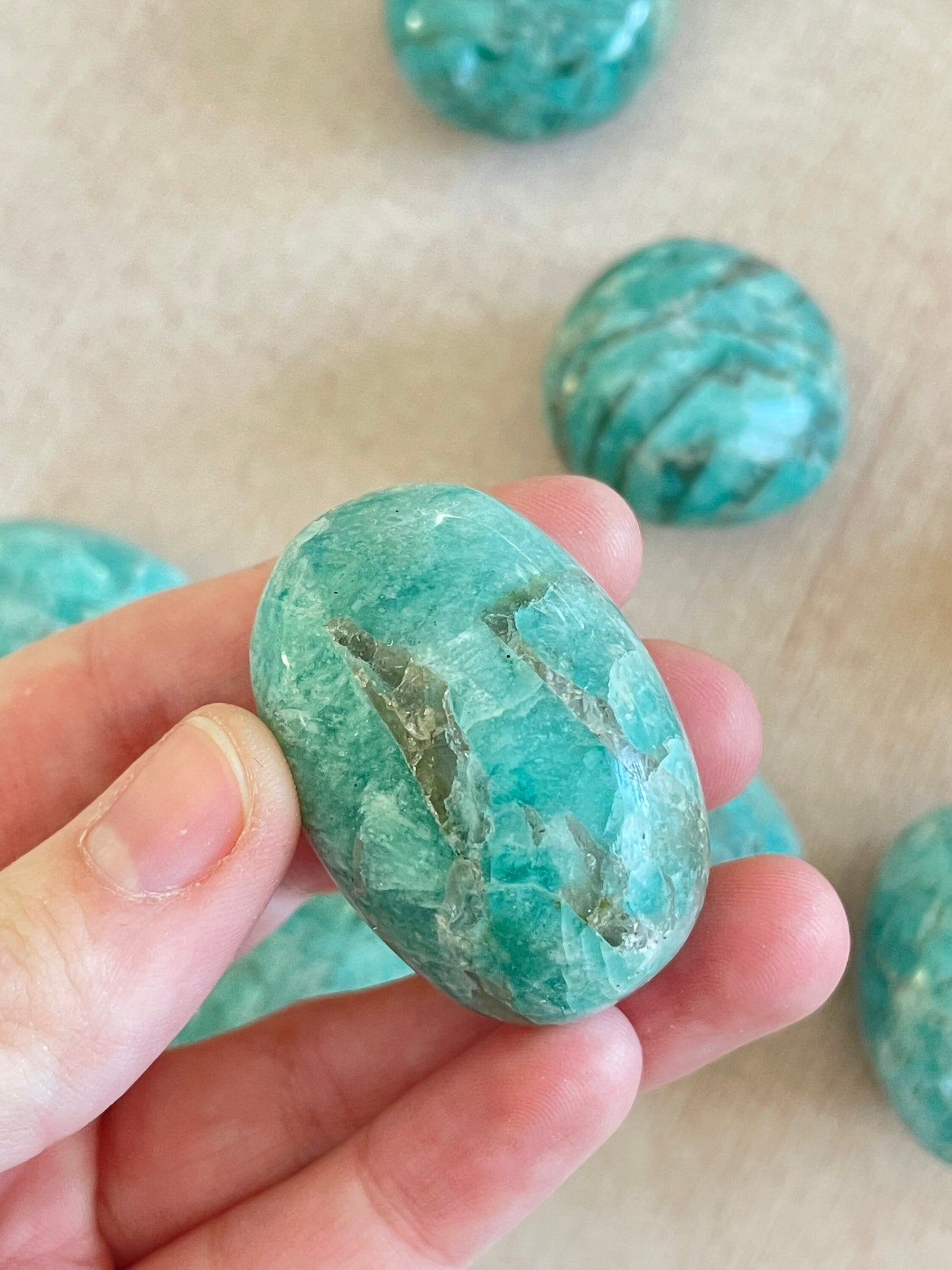 Amazonite Palm Stone 