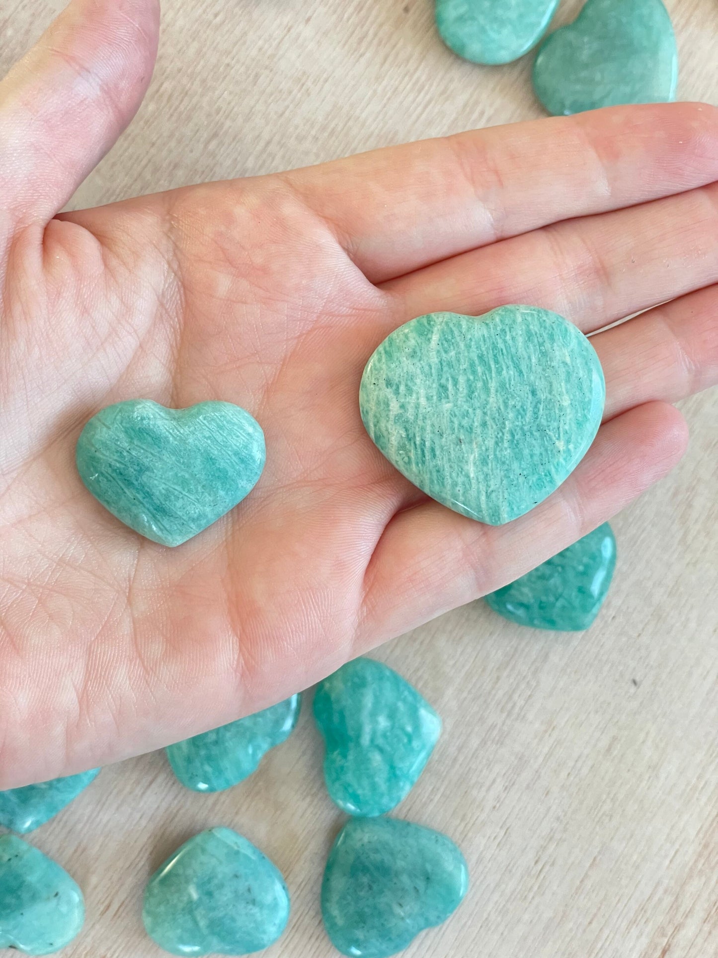 Amazonite Heart Stone 