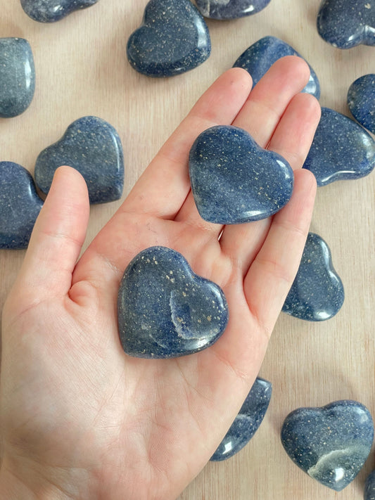 Dumortierite Heart Stone 