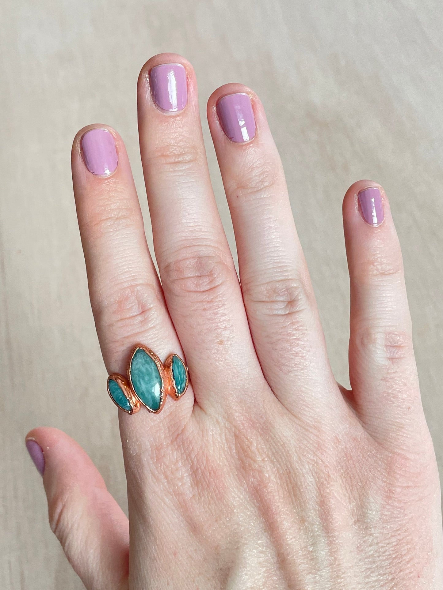 Amazonite Ring Size 5 