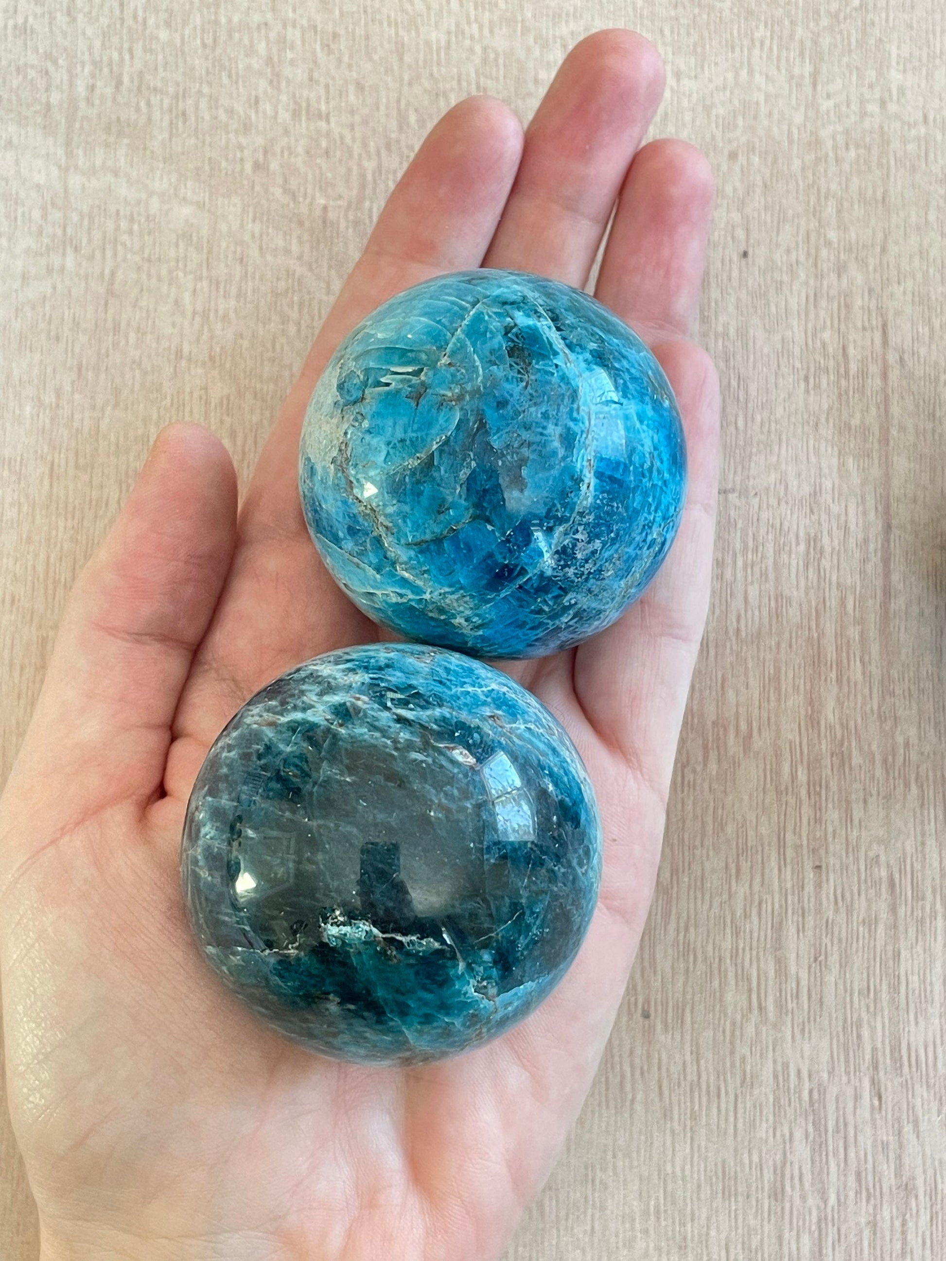 Blue Apatite Sphere 