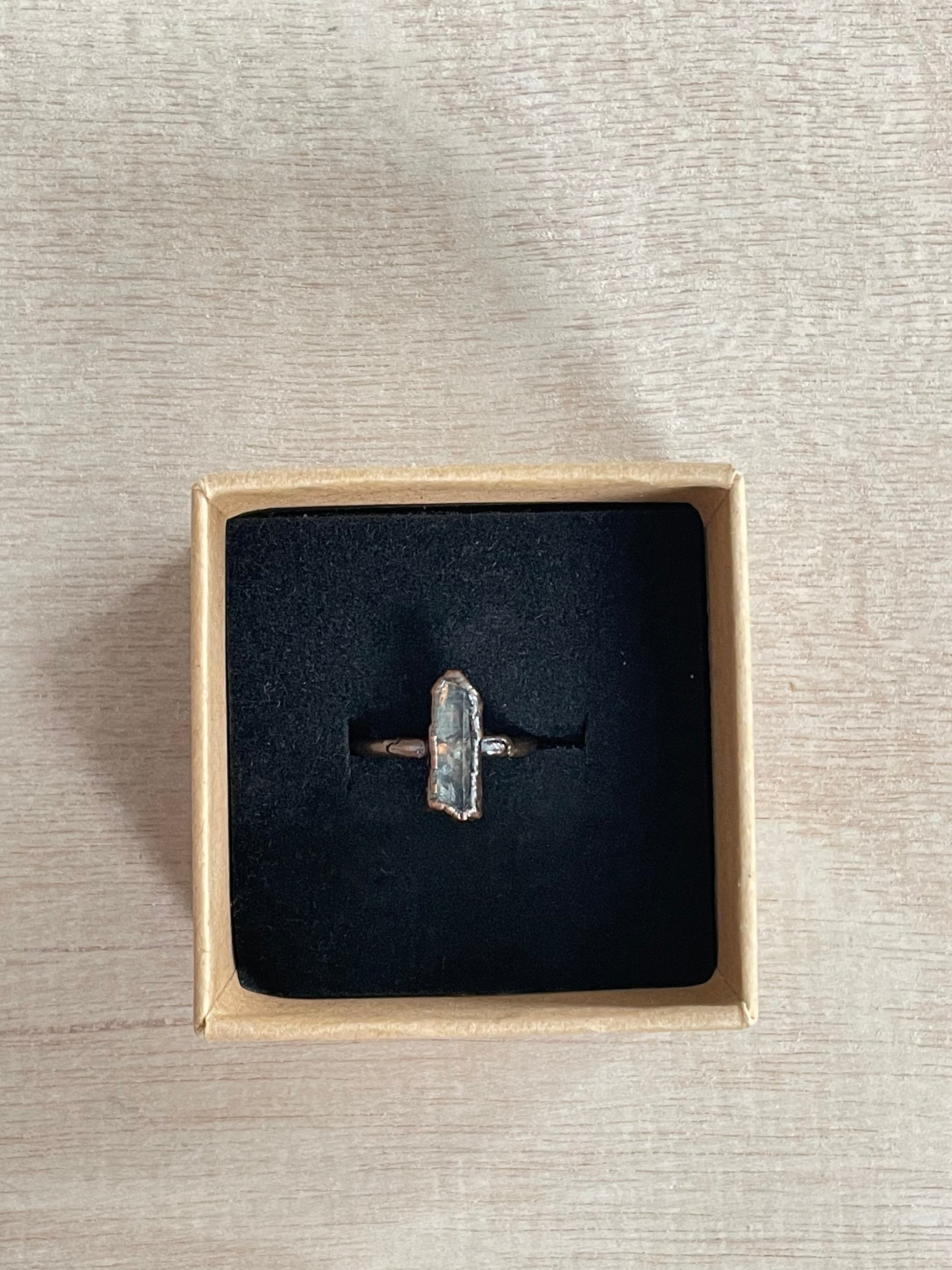 Raw Quartz Ring Size 3 