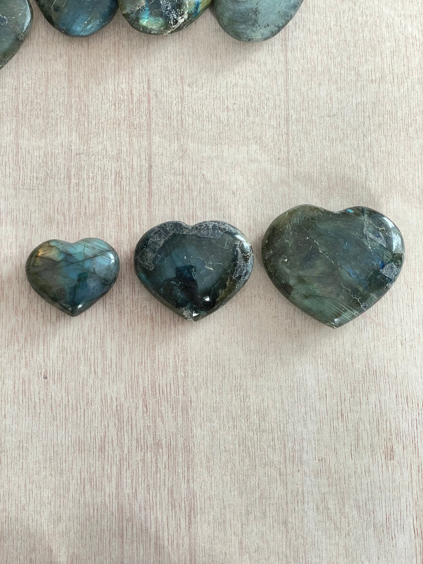 Labradorite Heart Stone 