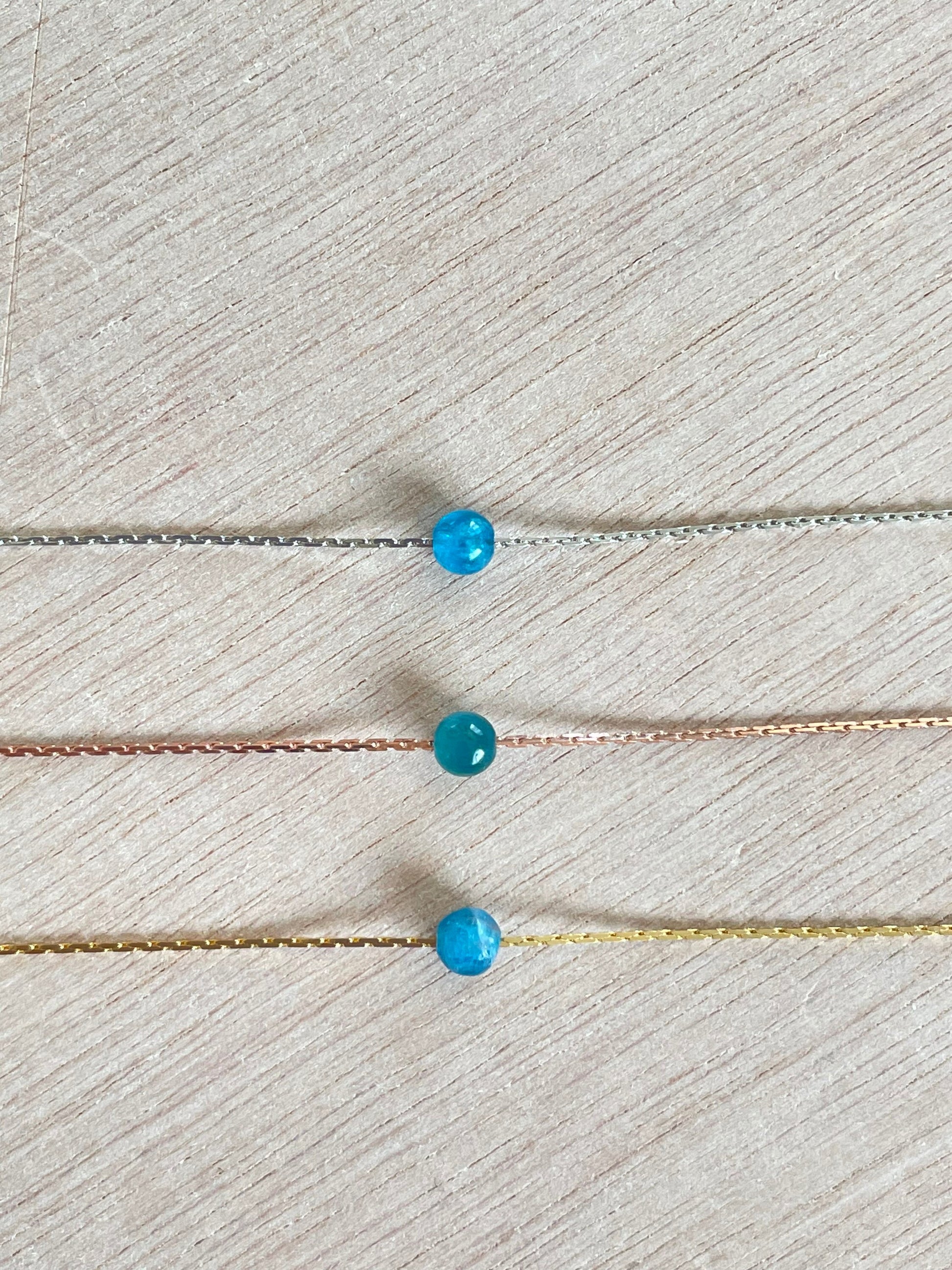 Blue Apatite Necklace 