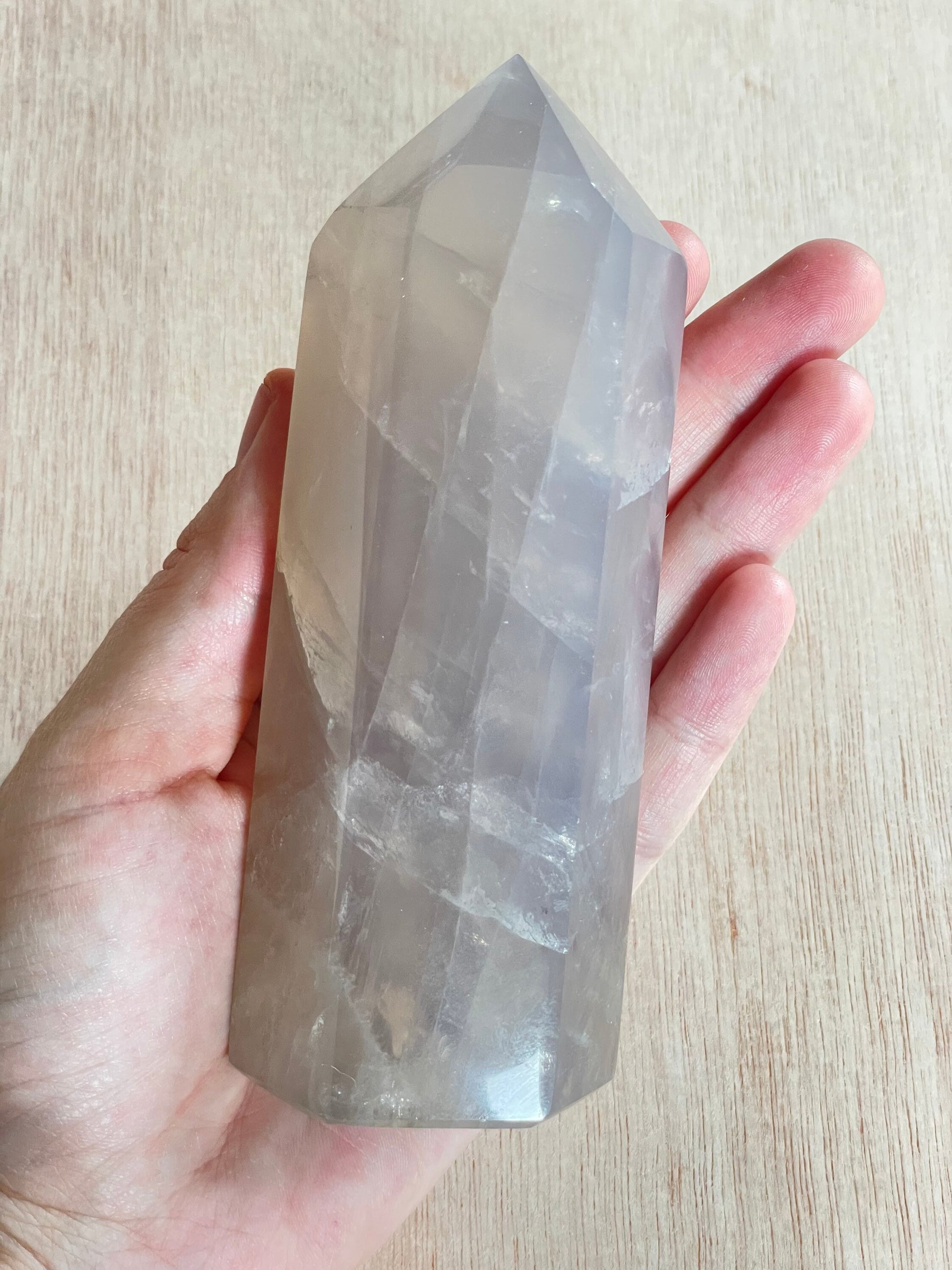 Blue Rose Quartz Tower 