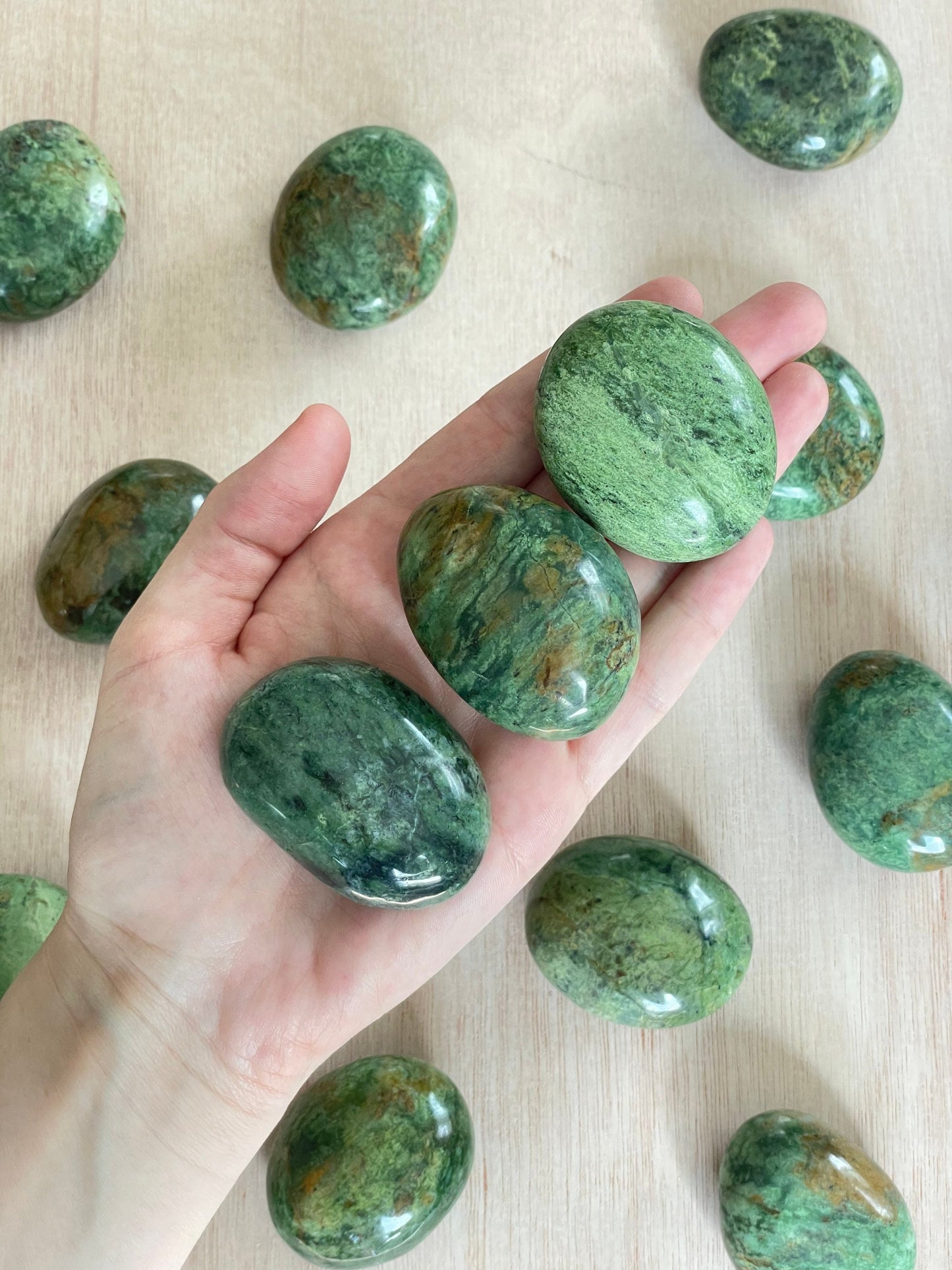 Chrysoprase Palm Stone 