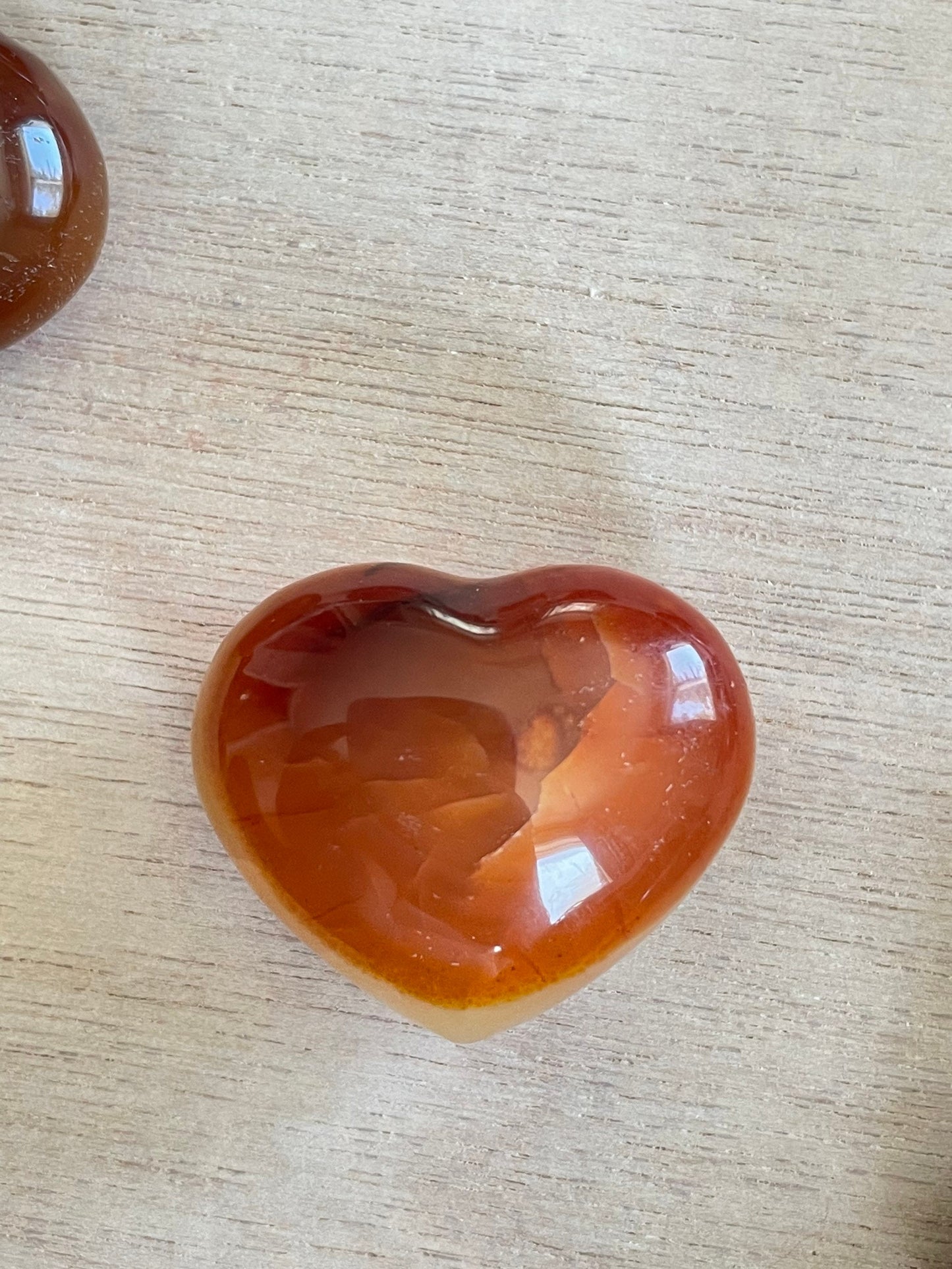 Carnelian Heart Stone 