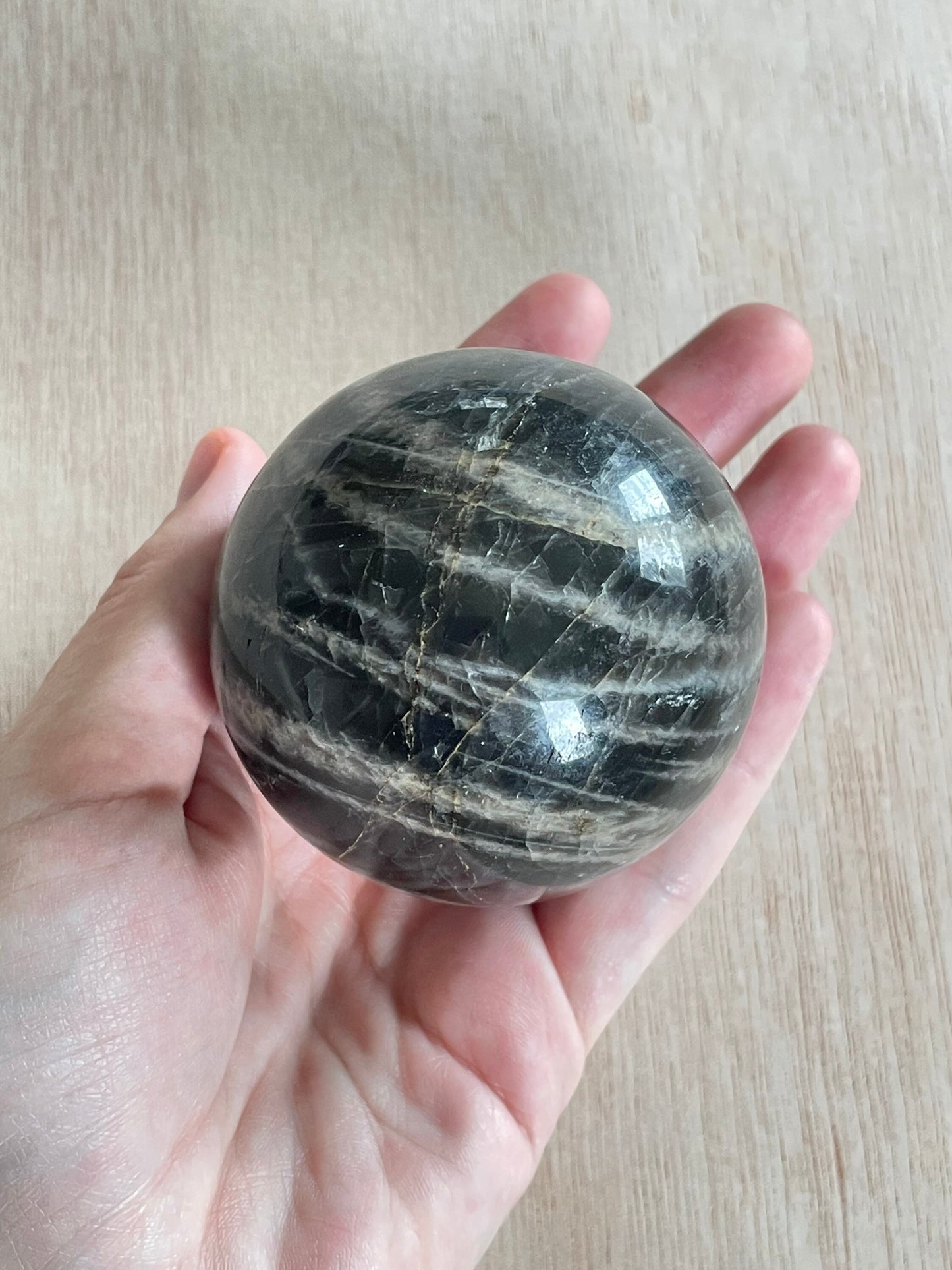 Black Moonstone Sphere 