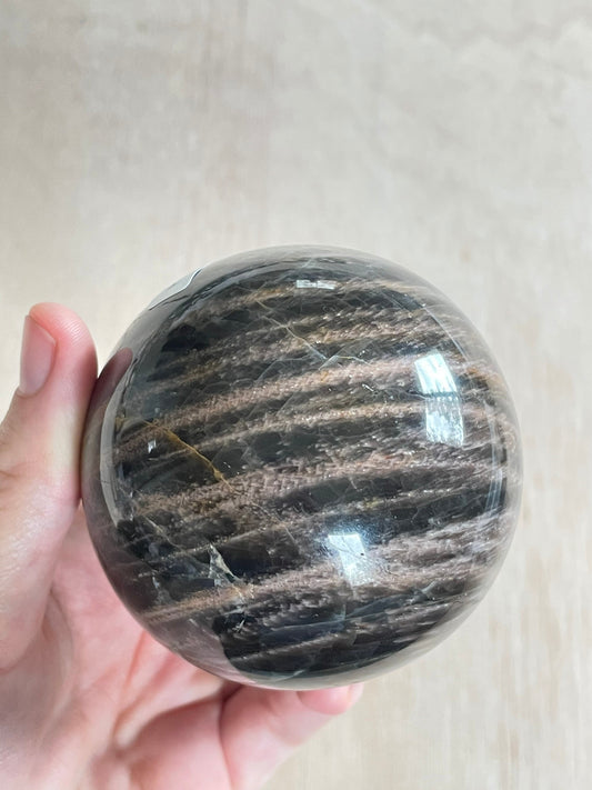 Black Moonstone Sphere 