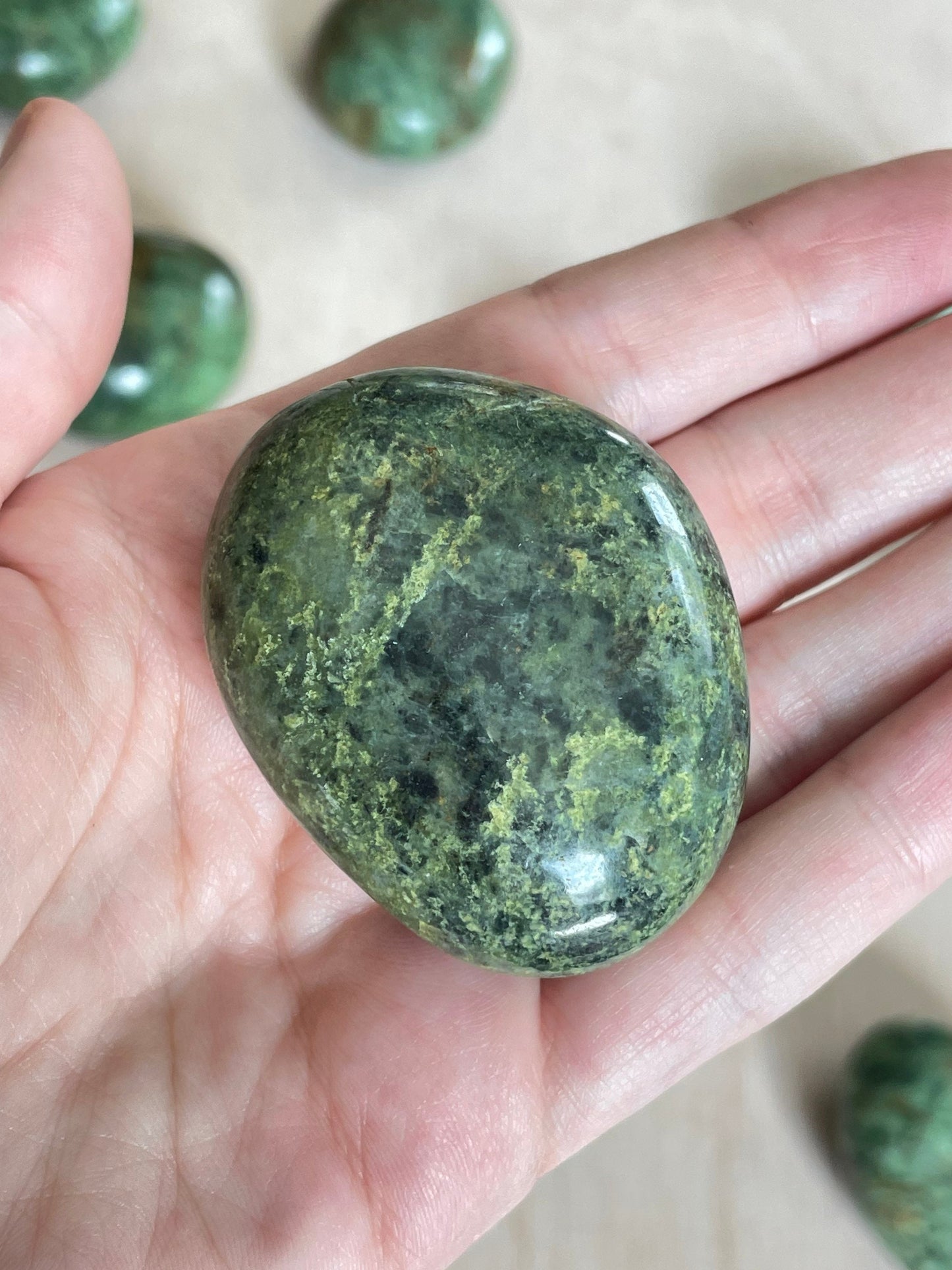 Chrysoprase Palm Stone 