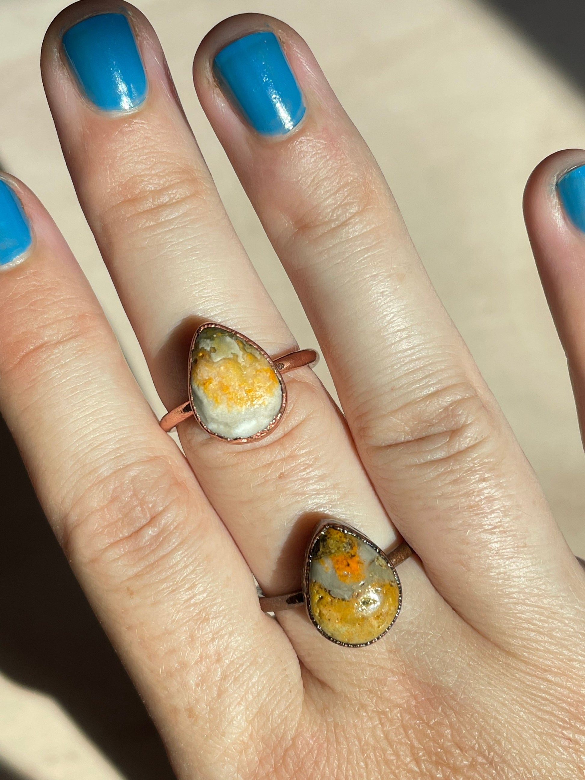 Bumblebee Jasper Electroformed Ring 