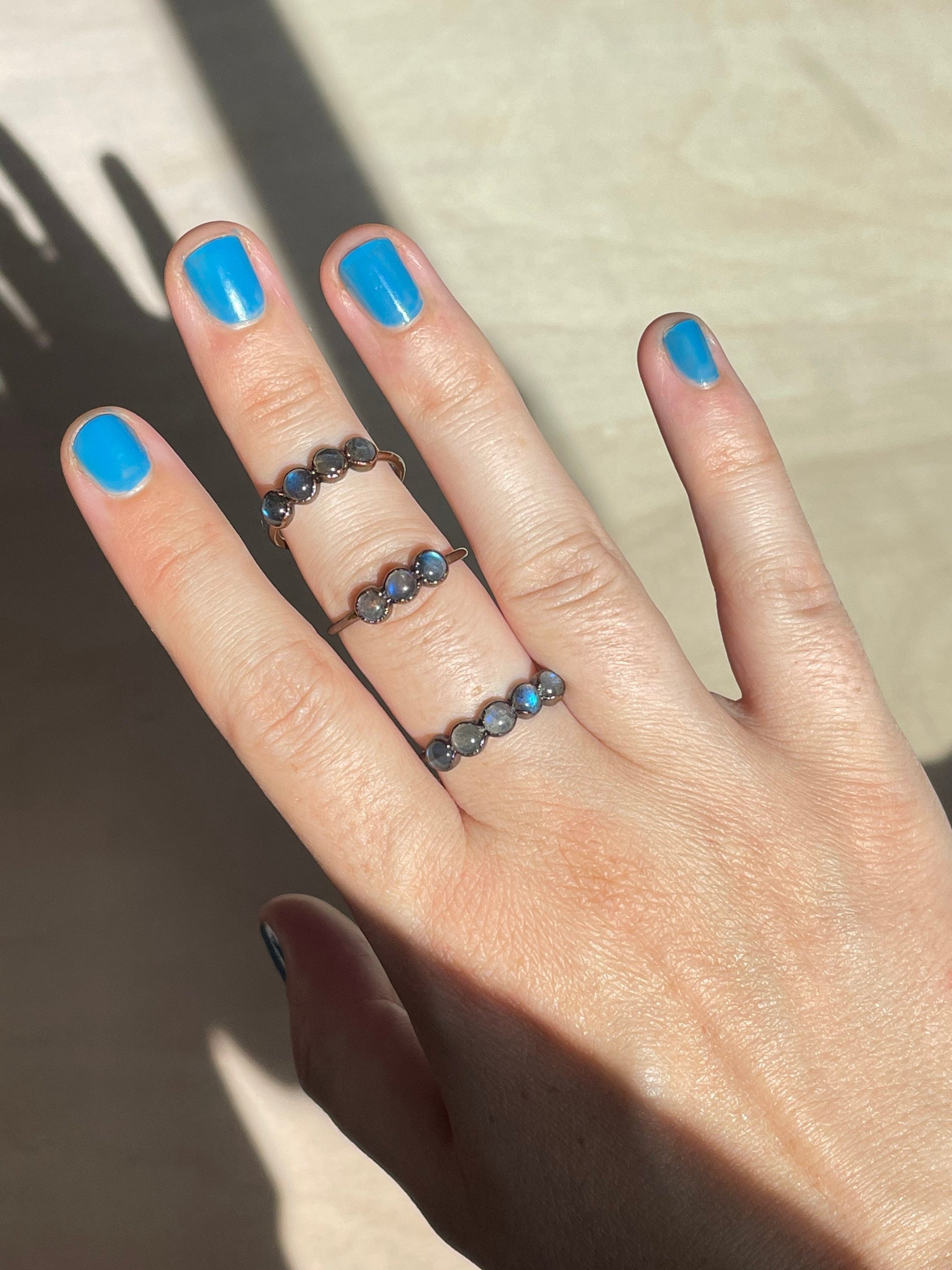 Labradorite Electroformed Ring 