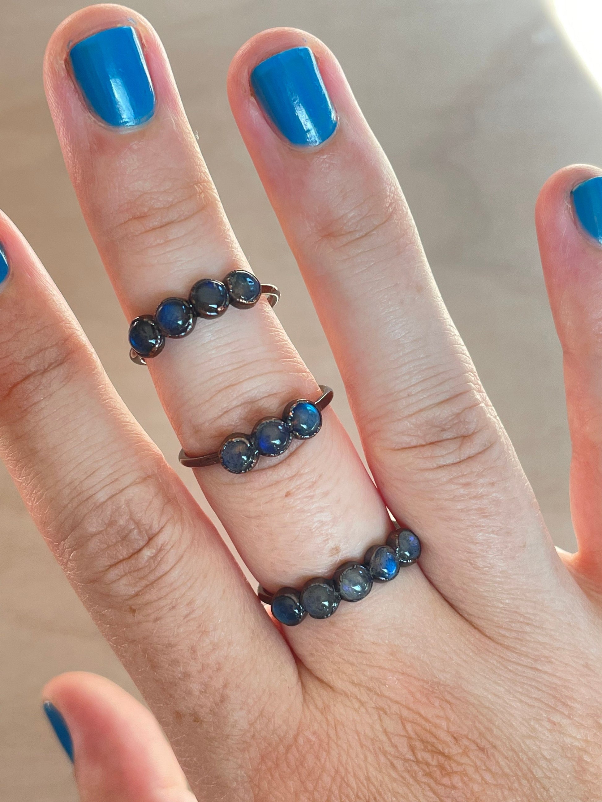 Labradorite Electroformed Ring 