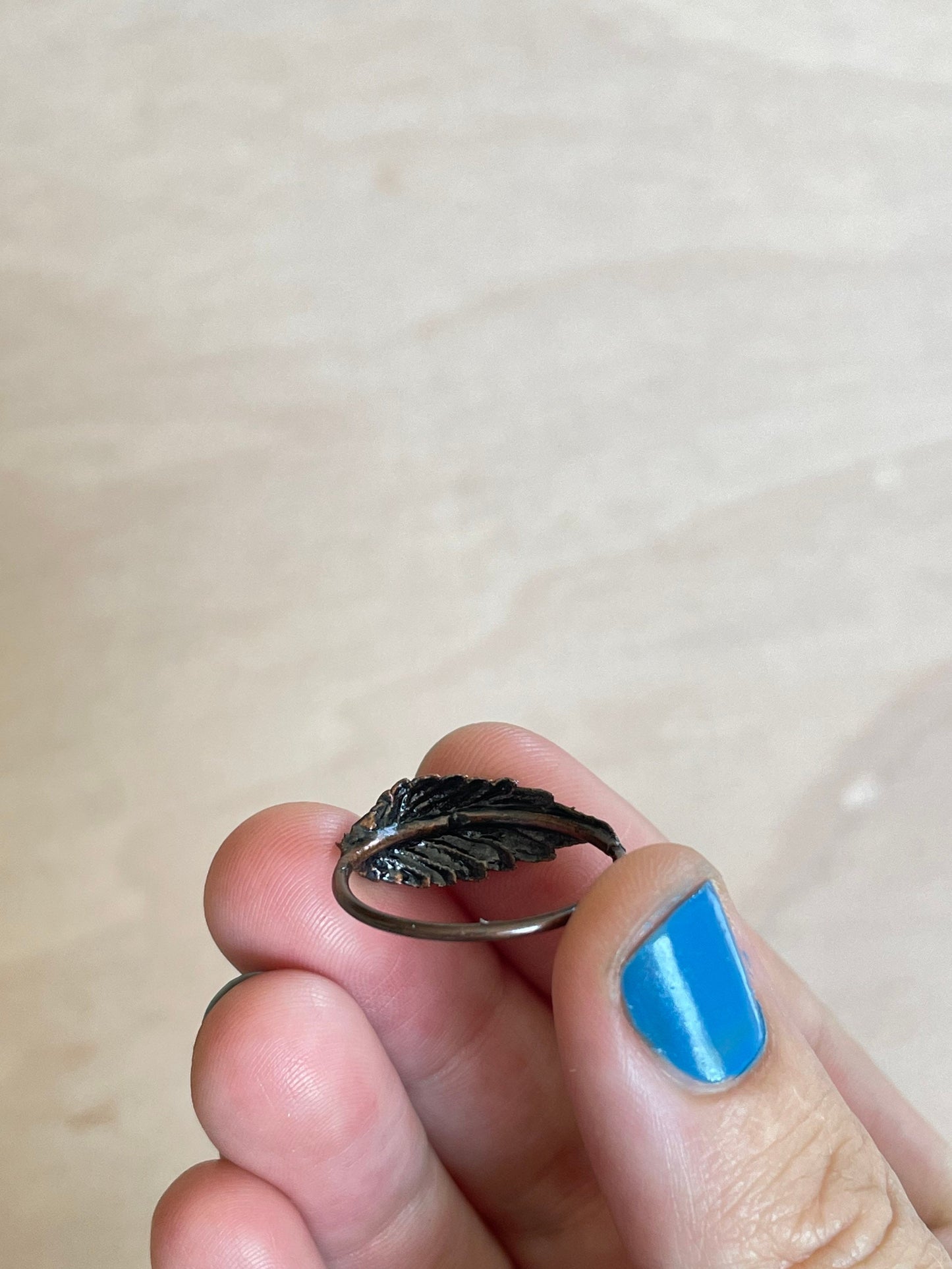 Leaf Electroformed Ring 