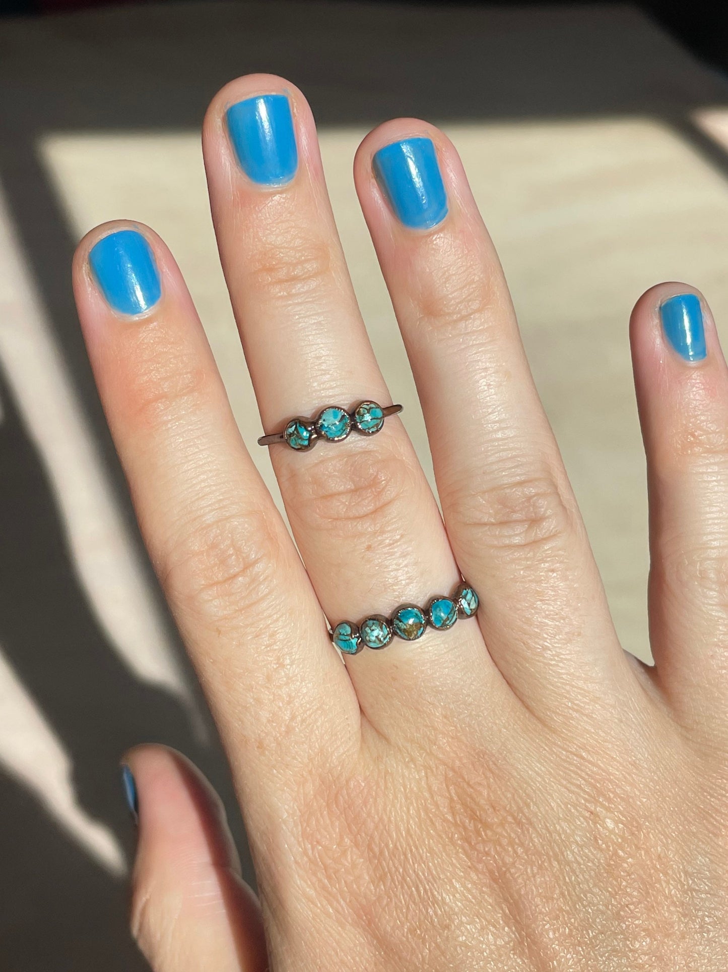 Turquoise Electroformed Ring 