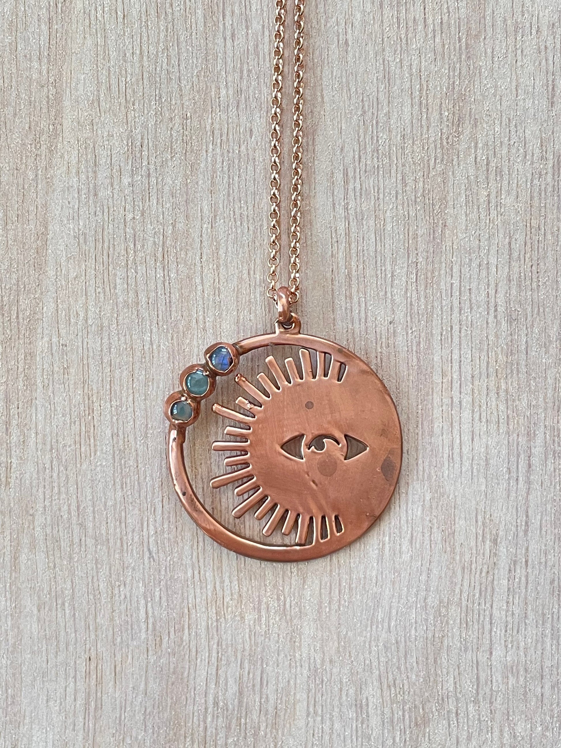 Moon and Sun Necklace 