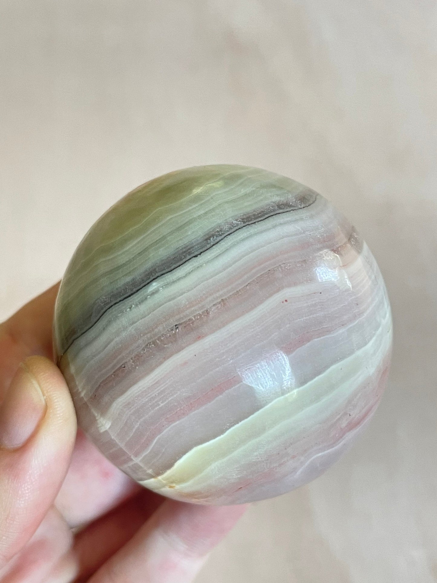Pink Banded Sphere 