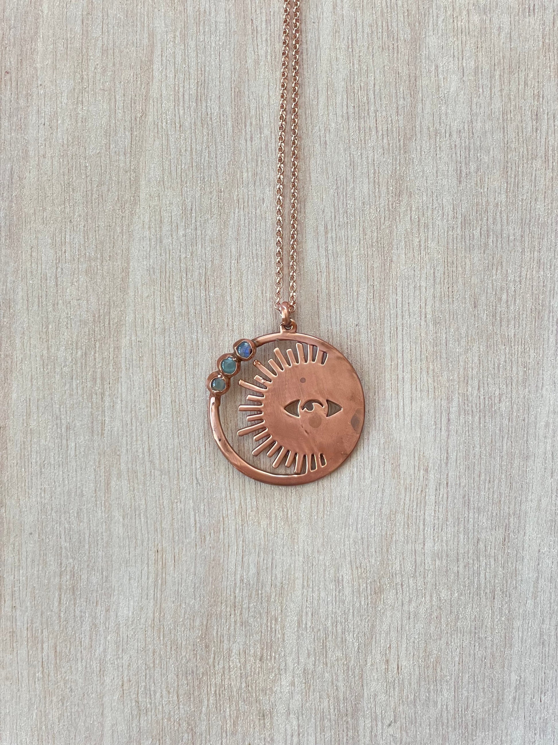 Moon and Sun Necklace 