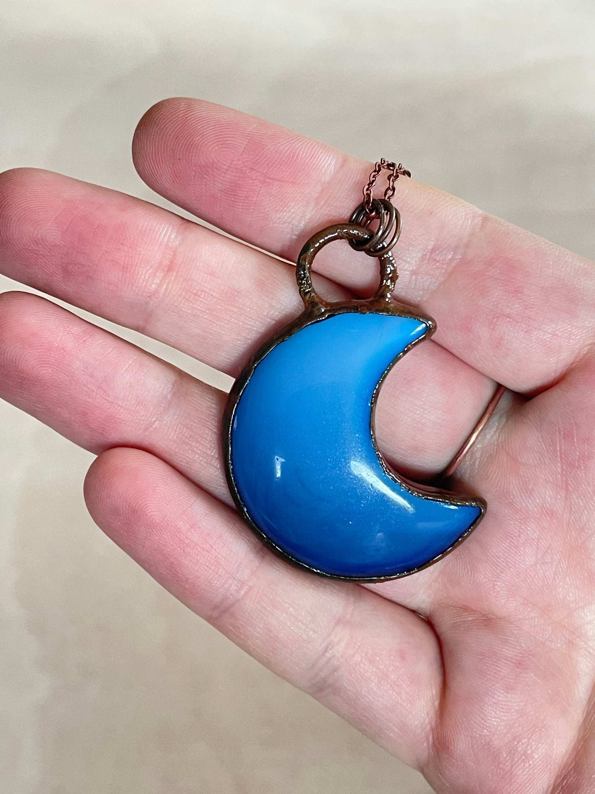 Opalite Moon Necklace 
