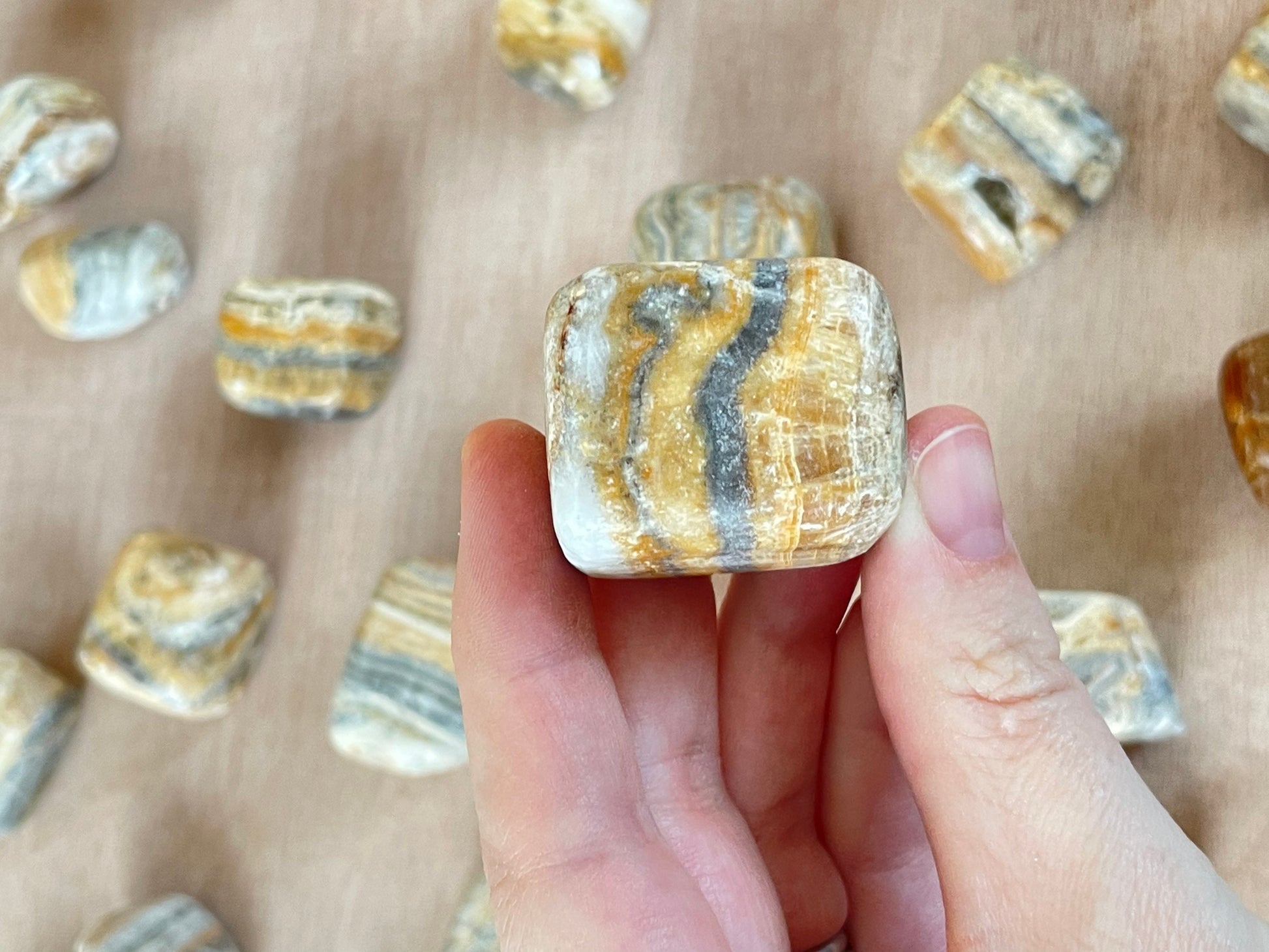 Bumblebee Jasper Tumble Stone 