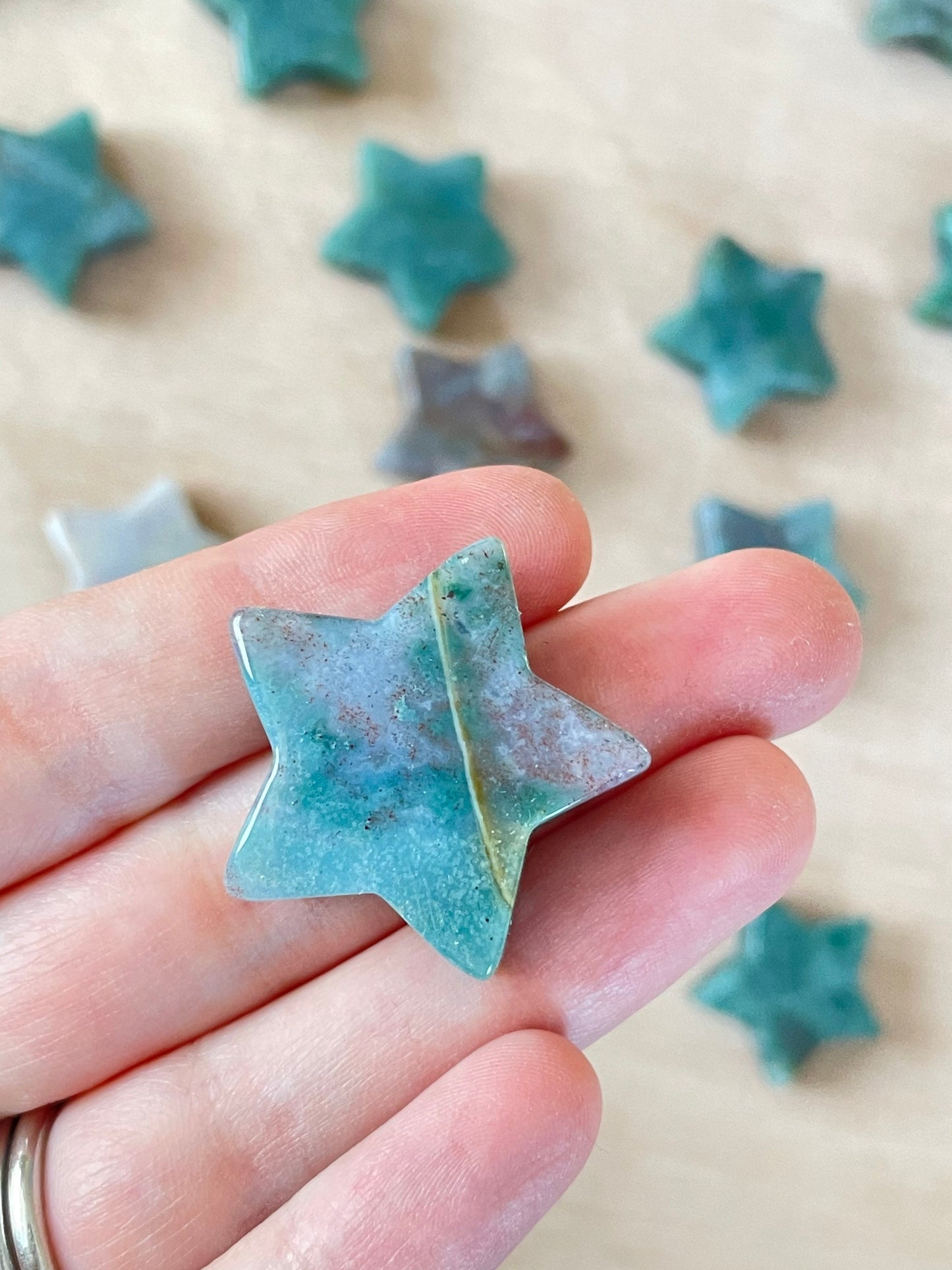 Moss Agate Star 