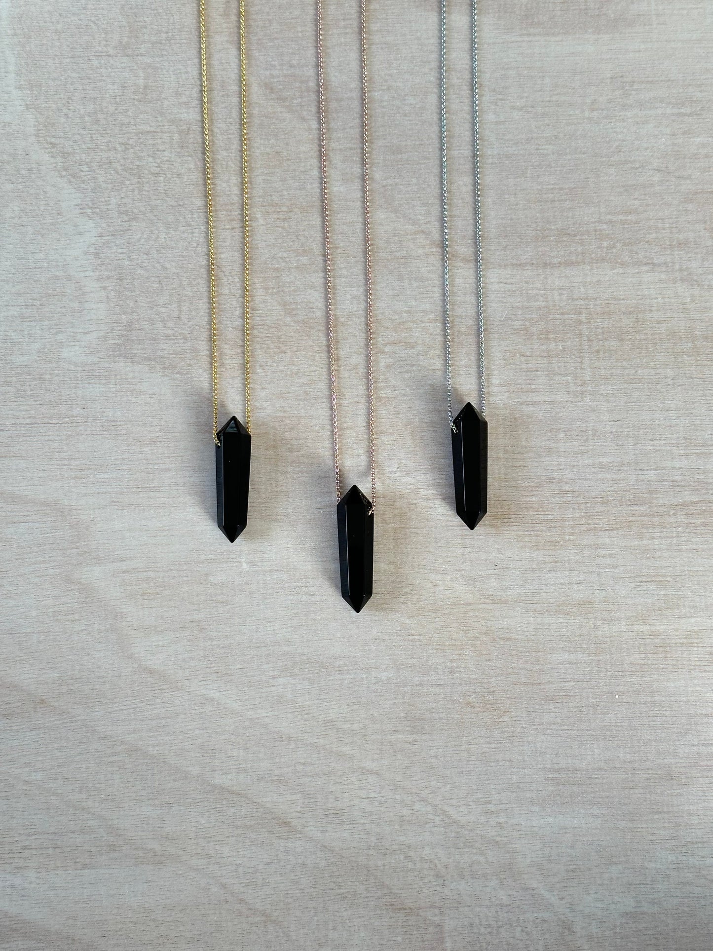 Obsidian Point Necklace