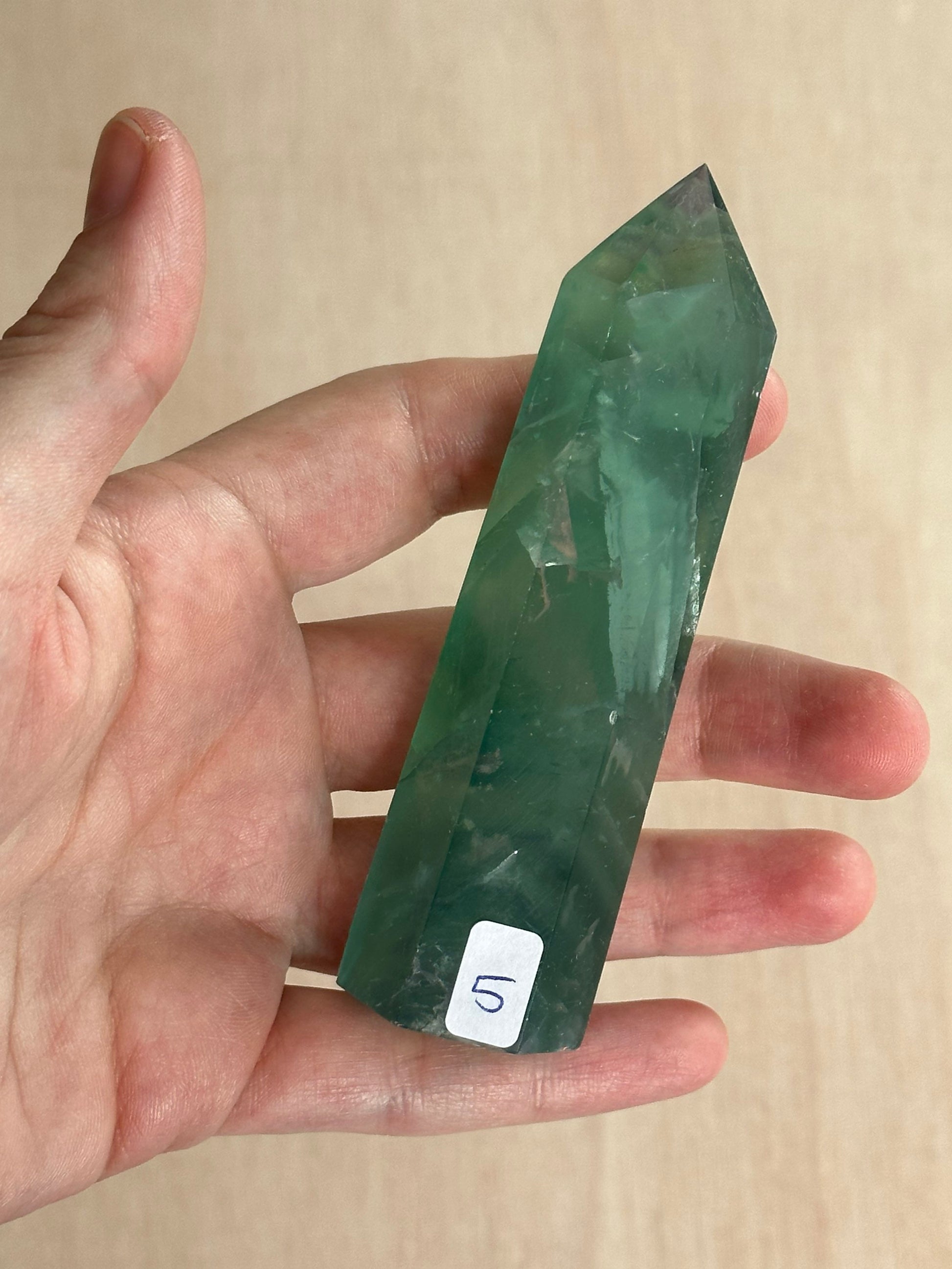 Fluorite Tower | Gemstone Point | Carved Polished Fluorite