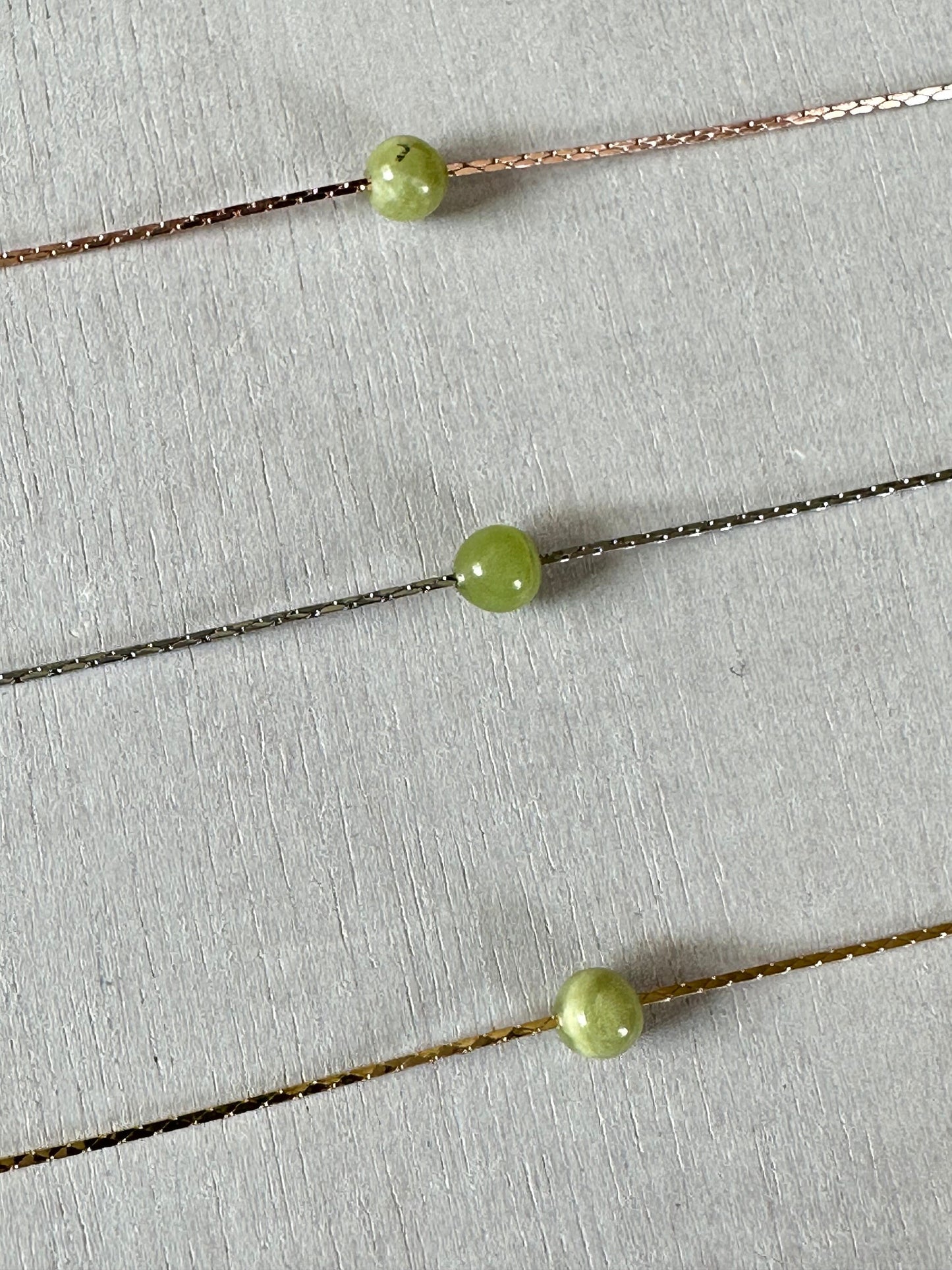 Peridot Opal Necklace | Rose Gold | Gold | Silver | Dainty Necklace | Layering Necklace | Gemstone Necklace | Bead Necklace