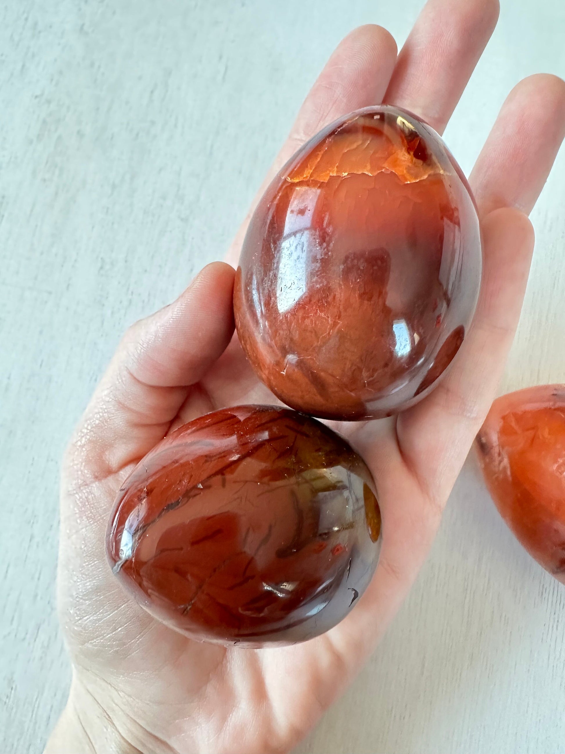 Carnelian Egg | Carved Egg Gemstone | Carnelian Crystal